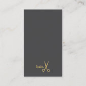 QR Code Wit Grijs Goud Minimalistisch Haar Visitekaartje (Voorkant)