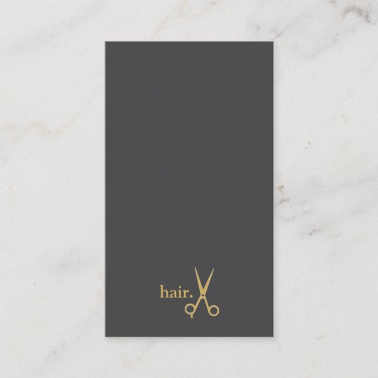 QR Code Wit Grijs Goud Minimalistisch Haar Visitekaartje (Voorkant)