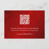 QR-code | Witte Kersenbloesem Chinese bruiloft Informatiekaartje (Achterkant)