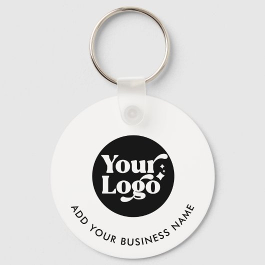 QR Code Witte Logo Website Medewerker Sleutelhange Sleutelhanger (Voorkant)
