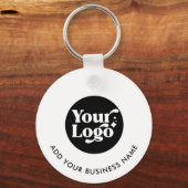 QR Code Witte Logo Website Medewerker Sleutelhange Sleutelhanger (Voorkant)