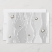 QR Code Witte Zijde & Folie Zaken Notitiekaartje (Achterkant)