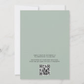 QR Code Woodland Animals Baby shower Kaart (Achterkant)