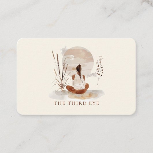 QR Code- Yoga Reiki Wellness Visitekaartje (Voorkant)