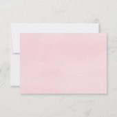 QR code zacht roze waterverf dank u invoegen kaart (Achterkant)