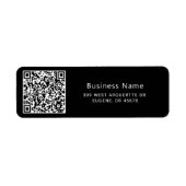 QR Code Zakelijk Etiket (Voorkant)
