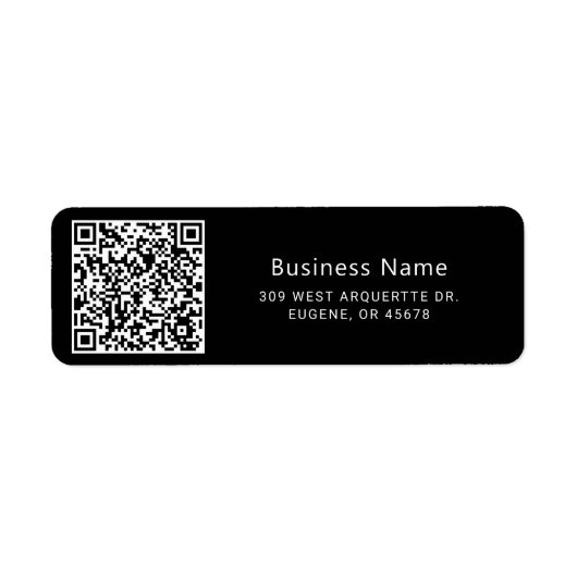 QR Code Zakelijk Etiket (Voorkant)