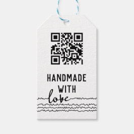QR-code Zakelijk Handgemaakt Met Liefde Cadeaulabel