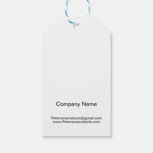 QR-code Zakelijk Handgemaakt Met Liefde Cadeaulabel (Achterkant)