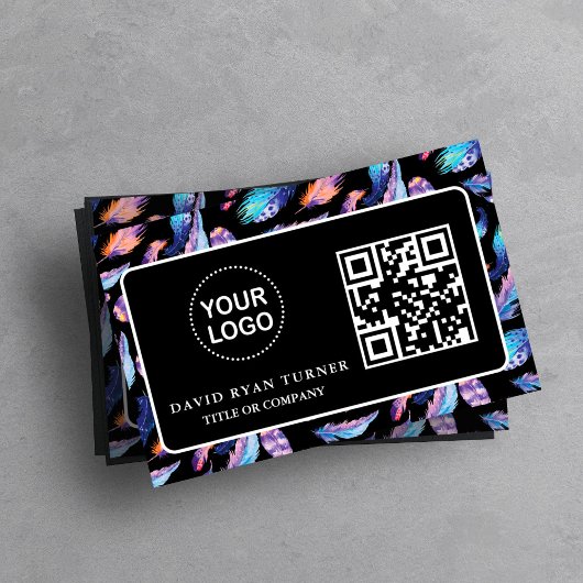 QR Code Zakelijk Logo Goud Zwart Professioneel   Visitekaartje