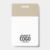 QR-code Zakelijk Logo ID-kaart Zakelijke Medewerke Badge (Achterkant)