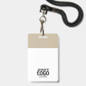 QR-code Zakelijk Logo ID-kaart Zakelijke Medewerke Badge (Achterkant met lanyard)