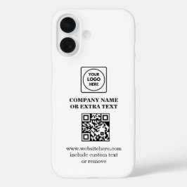 QR-code zakelijk logo minimalistisch iPhone hoesje