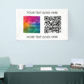 QR-code zakelijk logo modern elegant beste sjabloo Spandoek (Beurs)