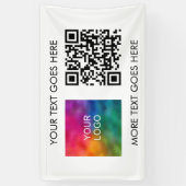 QR-code zakelijk logo modern elegant beste sjabloo Spandoek (Verticaal)