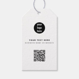 QR Code Zakelijk Logo Modern Minimalistisch Bedrij Cadeaulabel