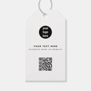 QR Code Zakelijk Logo Modern Minimalistisch Bedrij Cadeaulabel