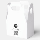 QR-code Zakelijk Logo Modern Minimalistisch Zakeli Bedankdoosjes (Geopend)