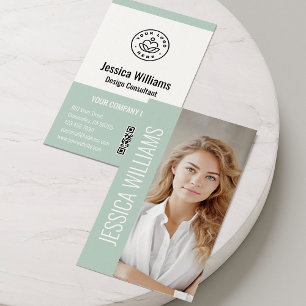QR-code Zakelijk Logo Modern Professioneel Groen Visitekaartje