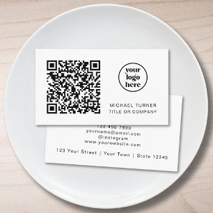 QR-code Zakelijk Logo Modern Professioneel Visitekaartje