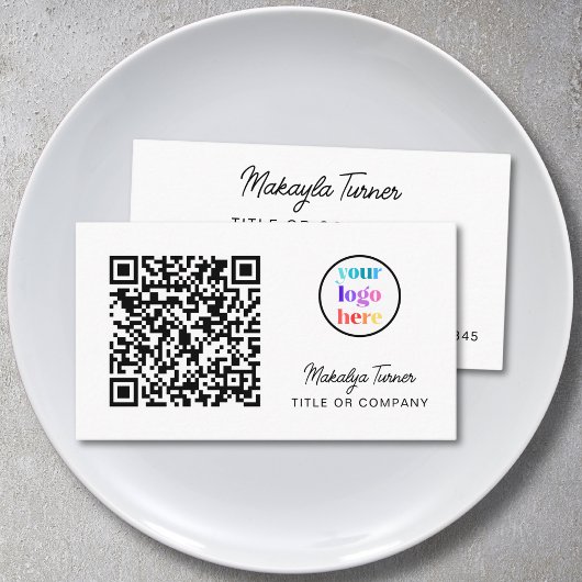 QR Code Zakelijk Logo Modern Professioneel Visitekaartje