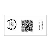 QR-code | Zakelijk logo Modern Professioneel Zelfinktende Stempel (Design)