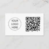 QR-code Zakelijk Logo Modern Professionele Zakelij Visitekaartje (Voorkant)