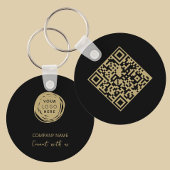 QR-code Zakelijk Logo Naam Sleutelhanger
