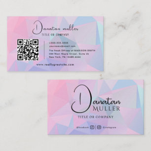 QR-code Zakelijk Logo opaalsteen Visitekaartje