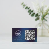 QR-code zakelijk logo | Professioneel en modern  Visitekaartje (Staand voorkant)