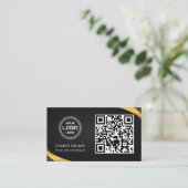 QR-code zakelijk logo | Professioneel en modern  Visitekaartje (Staand voorkant)