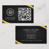 QR-code zakelijk logo | Professioneel en modern  Visitekaartje (Voorkant / Achterkant)