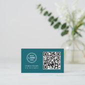 QR-code zakelijk logo | Professioneel en modern Visitekaartje (Staand voorkant)