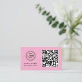 QR-code zakelijk logo | Professioneel en modern  Visitekaartje (Staand voorkant)