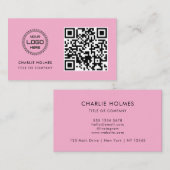 QR-code zakelijk logo | Professioneel en modern  Visitekaartje (Voorkant / Achterkant)