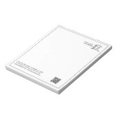 QR-code Zakelijk Logo Promotioneel Notitieblok (Linkerzijde)