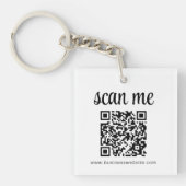 QR Code Zakelijk Logo Promotioneel Sleutelhanger (voorkant)