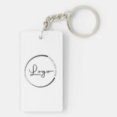 QR Code Zakelijk Logo Promotioneel Sleutelhanger (achterkant)