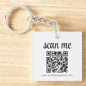 QR Code Zakelijk Logo Promotioneel Sleutelhanger