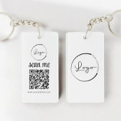 QR Code Zakelijk Logo Promotioneel Sleutelhanger