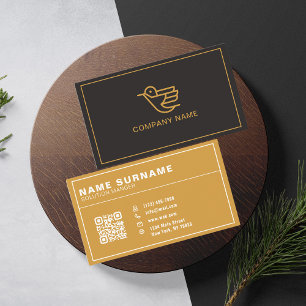 QR-code zakelijk logo Zwart Modern Professioneel Visitekaartje