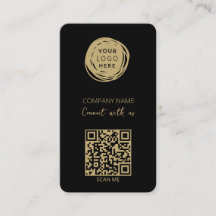 QR Code Zakelijk Logo Zwart Modern