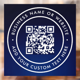QR-code | Zakelijk Minimaal Scanbaar Rond Raamsticker