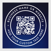 QR-code | Zakelijk Minimaal Scanbaar Rond Raamsticker (Vel)
