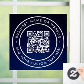 QR-code | Zakelijk Minimaal Scanbaar Rond Raamsticker (Huis)