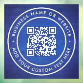 QR-code | Zakelijk Minimaal Scanbaar Rond Raamsticker (Vel 3)
