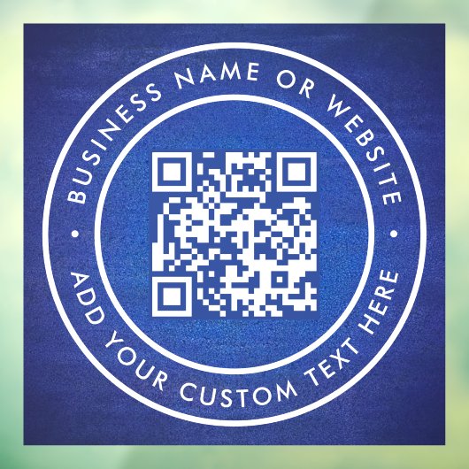 QR-code | Zakelijk Minimaal Scanbaar Rond Raamsticker (Vel 3)