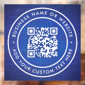 QR-code | Zakelijk Minimaal Scanbaar Rond Raamsticker (Vel 2)