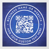 QR-code | Zakelijk Minimaal Scanbaar Rond Raamsticker (Vel)