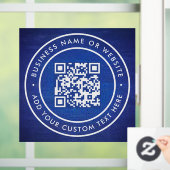 QR-code | Zakelijk Minimaal Scanbaar Rond Raamsticker (Huis)